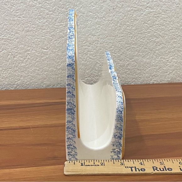 HandPainted Deers Playing Under The Sun Ceramic Office Table Desk Letter Holder - Picture 5 of 15